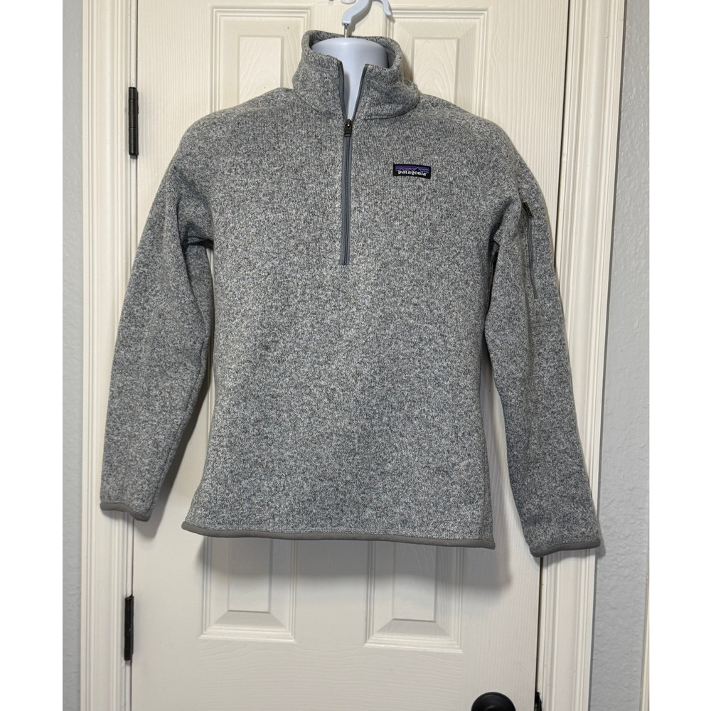 Patagonia Better Sweater Gray Quarter Zip Fleece Pullover Sz M